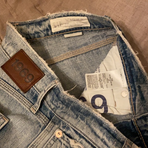 Nwot 1969 Premium High Rise Distressed Carpenter Jeans sz 6/28 - Picture 7 of 12